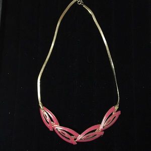 Deep Coral Necklace